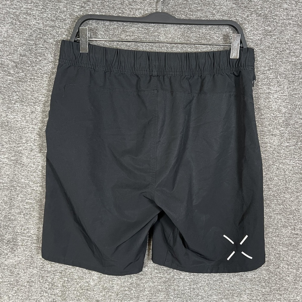 Ten Thousand Shorts Mens 32 Black 9" Inseam Elastic Waist Running Athletic Gym - Picture 4 of 5